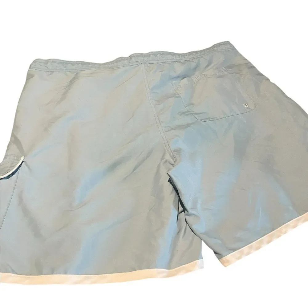 Chaps by Ralph Lauren Light Blue Swim Shorts with White Accents size XL